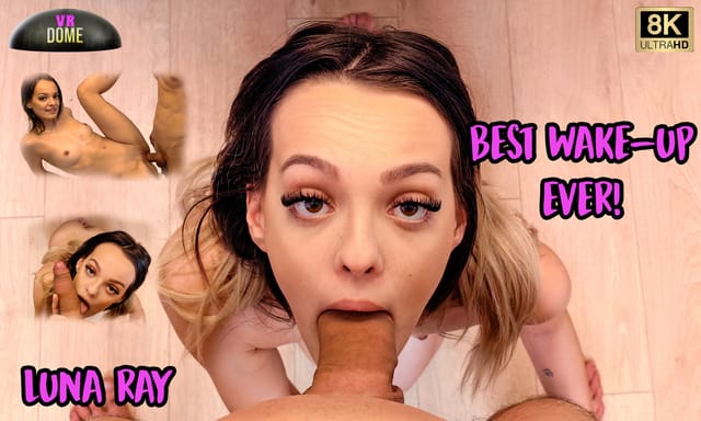 Luna Ray performs a POV blowjob and handjob in 4K VR passthrough for VRDome