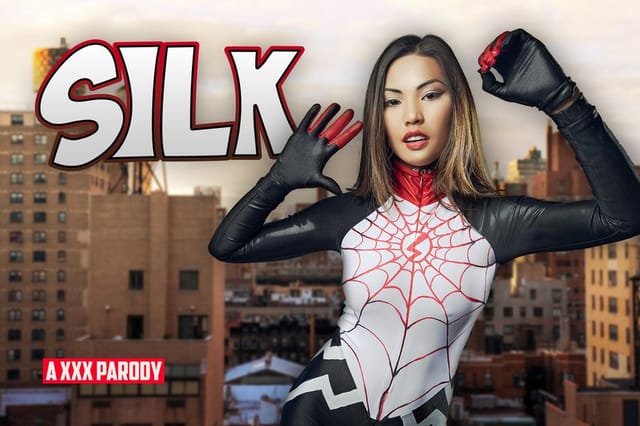 Polly Pons in a Silk A XXX parody performs anal and blowjob scenes in 8K VR POV with 60 FPS titty fuck action.