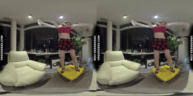 Vaping Hot Girl Lea Listening To Headphones Dancing Stripping Masturbating Winter Nights VRgoddess — photo 8