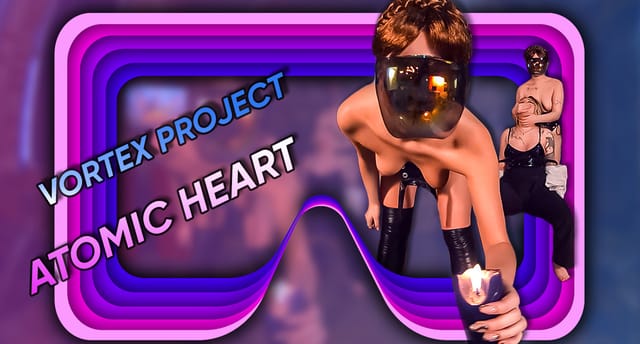 Two robot twins kiss in a high-tech lab setting during this 4K non-POV VR experience by Dreamcam