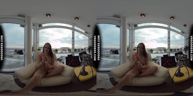 Teen Hookah Smoking Pussy Playing 18yo Rosalina Naked Snow Angel VRgoddess — photo 4