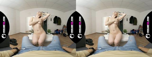 VR180 Miturasu Sexy Blonde Lapdance FeelmeVR — photo 1