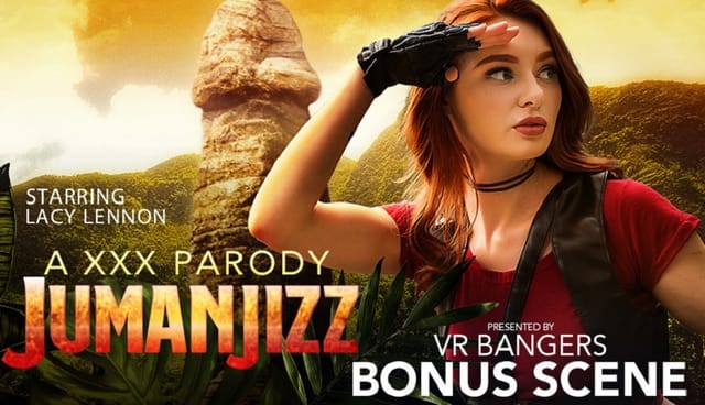 Lacy Lennon performs a blowjob outdoors in a Jumanjizz cosplay for VR Conk in 4K 60FPS VR production.