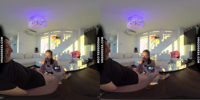 Pretty Teen Rosalina Blowjob Lucky Camera Guy Titjob Sucking Licking Titty Cum VRgoddess — photo 9