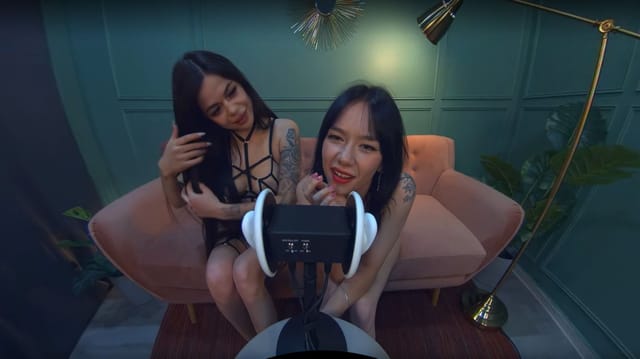 Vortex Project ASMR. Two Girls Will Take Care Of Your Ears Dreamcam — photo 6