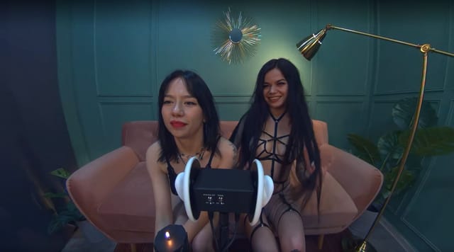 Vortex Project ASMR. Two Girls Will Take Care Of Your Ears Dreamcam — photo 8
