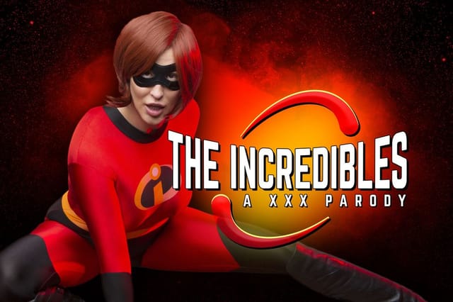 Ryan Keely as Incredibles mom performs POV blowjob and titty fuck in VR cosplay scene with 60 FPS premium production.