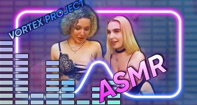 Two Vortex Project models wearing lingerie purr in your ears during this 180 degree 4K VR ASMR video