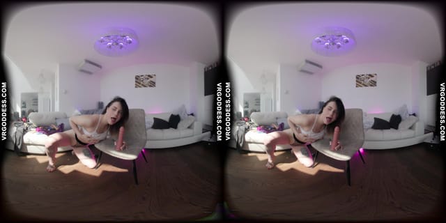 Melonie Striptease And Dildo Fucking Her Pussy And Ass One Of The Hottest Videos VRgoddess — photo 10