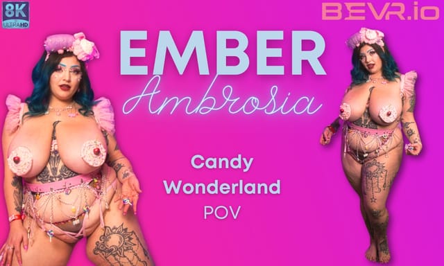 Emerald Ambrosia performs a solo POV scene in a candy wonderland, captured in 4K and 60 FPS by BlushErotica.