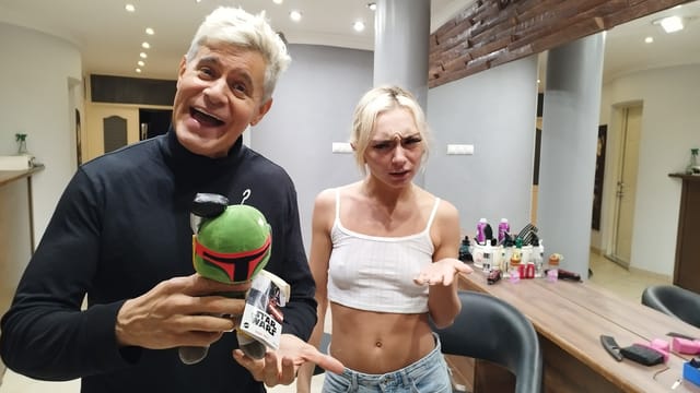 CHLOE TEMPLE PART ONE - PERFECT BODY BLONDE SPIT ROASTED by MONSTER COCKS NERDS Immoral Family — photo 9
