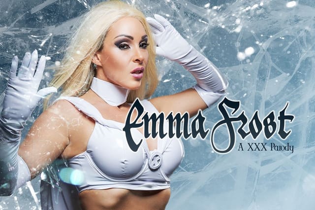 European model Victoria Summers in Emma Frost cosplay performs oral and titty fuck in 60 FPS VR POV scene.