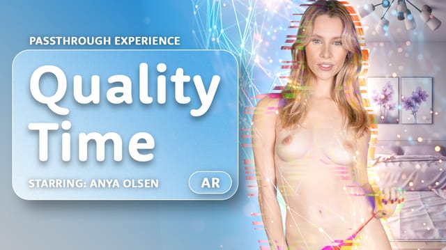 Anya Olsen performs a 69 and blowjob in a passthrough VR setting with fisheye lens and 60 FPS POV.