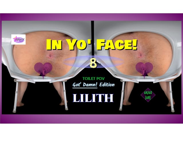 Lilith ES performs a solo BBW Latina toilet passthrough scene in 4K VR for Ebony VR Solos.