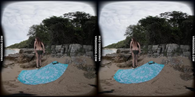 Rebeka Ruby Masturbating On A Nude Beach In Italy VRgoddess — photo 9