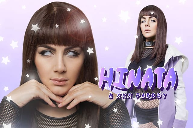 Valentina Nappi cosplaying Naruto Hinata performs a POV blowjob in 4K premium VR footage.