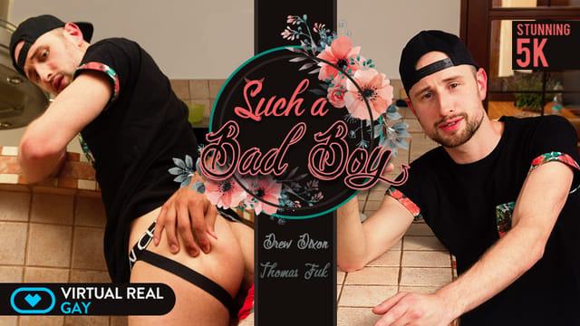 Drew Dixon performs a blowjob and anal sex on Tomas Fuk in a VR POV scene filmed in 60 frames per second.
