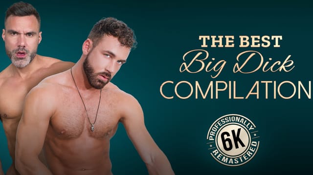 Compilation of gay men with large genitals in 4K VR scenes featuring various sexual acts and settings in premium quality video.
