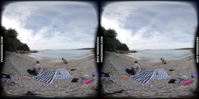 Three Extremely Attractive Models Emmux Rebeka Ruby And Kristina Full Day On Nude Italian Beach VRgoddess — photo 4