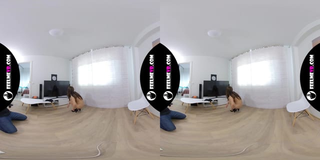 Adriana Zoom Elegant Beauty Salon Administrator Nude Casting 180VR Backstage FeelmeVR — photo 10