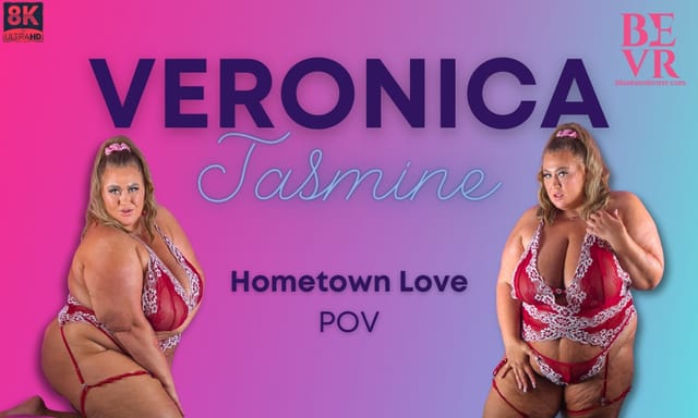 Veronica Jasmine performs solo POV action in a hometown setting with big tits in 4K 60 FPS VR production