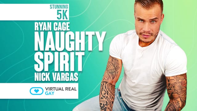 Ryan Cage and Nick Vargas perform anal sex and oral sex in a VR POV scene with 60fps premium quality.