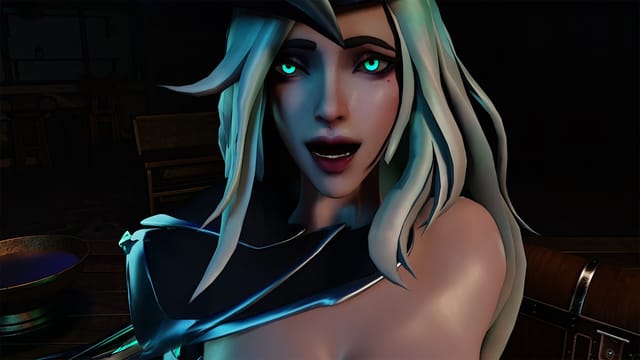 Brunette Miss Fortune performs a VR POV scene in 4K resolution from DarkDreams.