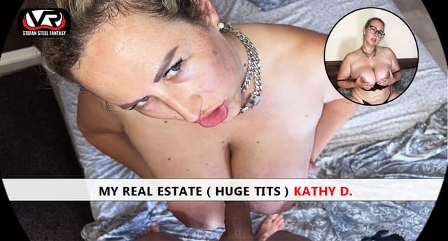 Kathy Deep performs a POV blowjob and titty fuck in a real estate setting with Stefan Steel Fantasy in 4K VR.