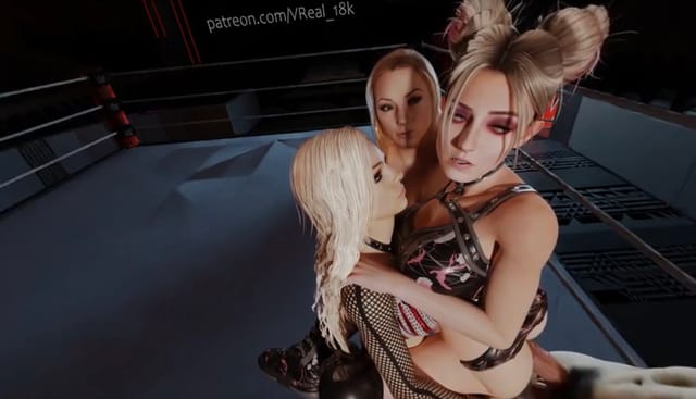 WWE2K23 Alexa Bliss Liv Morgan Stacy Kiebler Double Penetration Anal Orgy (A XXX Parody) — photo 3