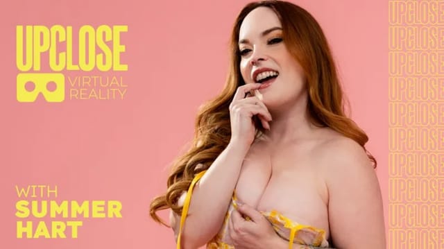 Summer Hart performs a POV blowjob and titty fuck in this 4K VR video filmed in 60 FPS by UPCLOSE VR.