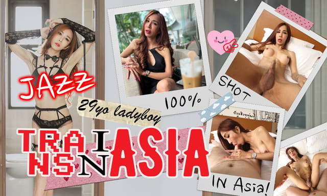 Jazz-TRANSinAsia in a skinny saleslady role receives anal and oral from a POV perspective in 4K VR.