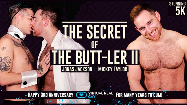 Mickey Taylor and Jonas Jackson receive a POV anal and blowjob in a VR bear scene produced by VirtualRealGay.