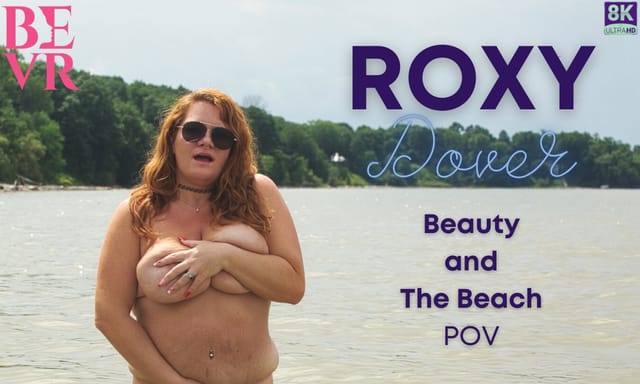 Roxy Dover performs a solo VR scene on the beach in 4K POV with 60 FPS.