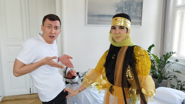 EXOTIC GENIE DEMANDS BIG COCK CREAMPIE THREESOME Immoral Family — photo 5