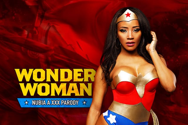 Kiki Minaj as Wonder Woman Nubia performs anal and blowjob in a VR POV cosplay scene