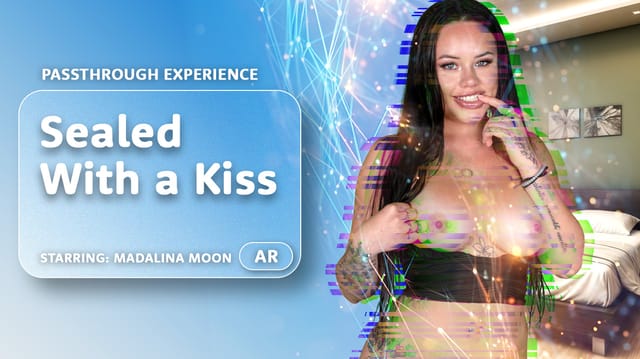 Madalina Moon performs a passthrough POV blowjob with bubble butt in 4K VR fisheye footage