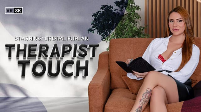 Cristal Furlan performs a blowjob and anal sex during a Brazilian therapist roleplay in a VR POV scene featuring 60 FPS premium quality.