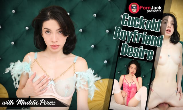 Brunette Maddie Perez performs a blowjob in a VRPornJack 4K POV video featuring 60 FPS and adult themes