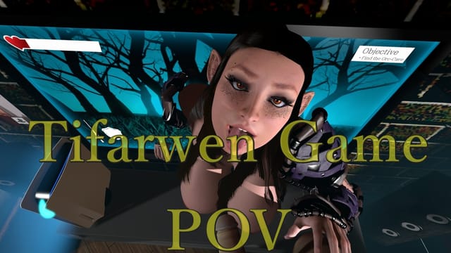 Tifarwen Elf performs a POV scene in a 3D game environment with 4K resolution and 60 FPS VR production.