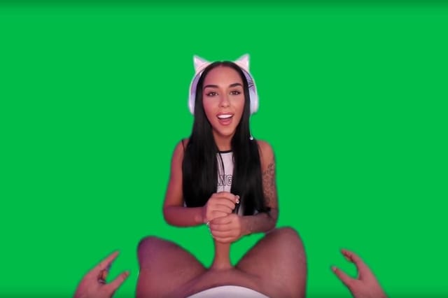 Erotic Gaming Session starring Black Angel (Passthrough) Black Angel VR pornnow — photo 1