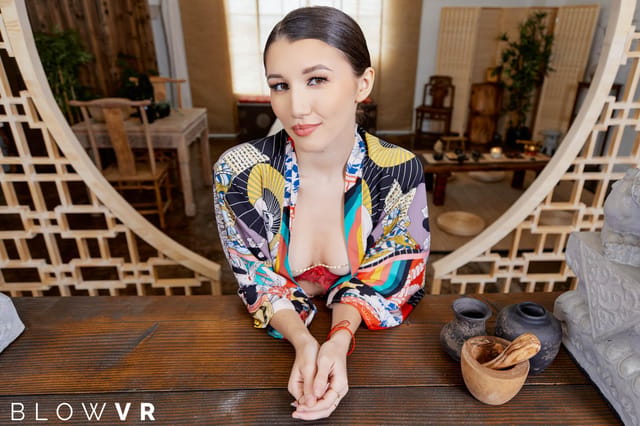 Gentle Blowjob with Maya Woulfe BlowVR — photo 1