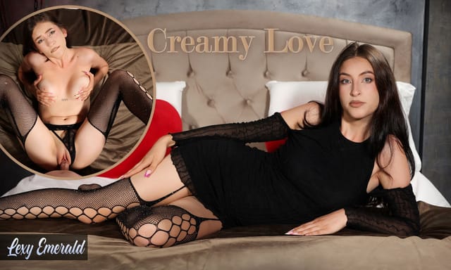 Lexy Emerald performs a POV blowjob and kissing scene in 4K VR with 60 FPS smoothness for immersive viewing.