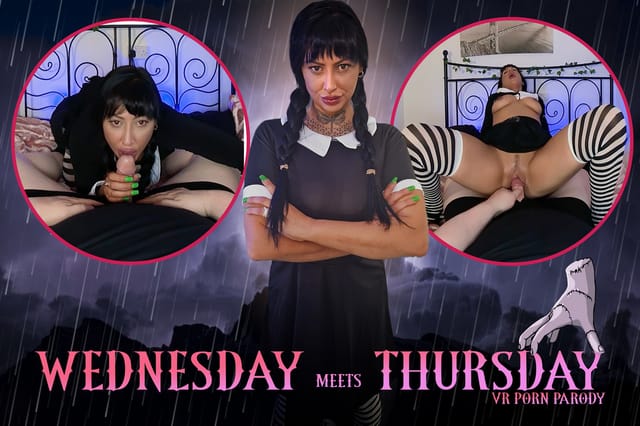 Ebony Louise in British cosplay poses for a 4K VR POV scene in a premium production filmed at 60 frames per second.