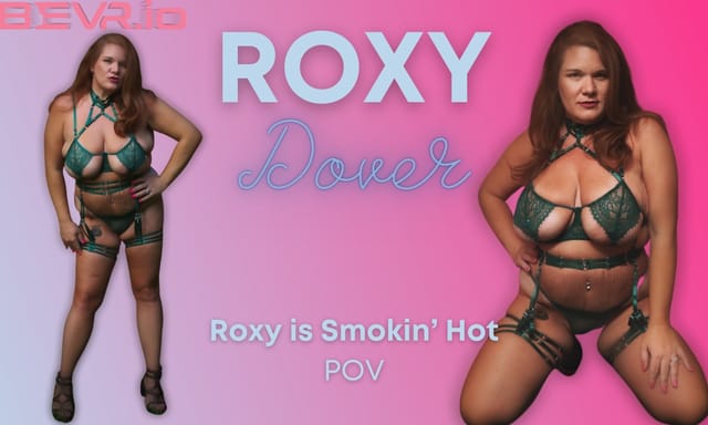 Roxy Dover poses outdoors in a solo VR video featuring 4K resolution and 60 FPS playback.