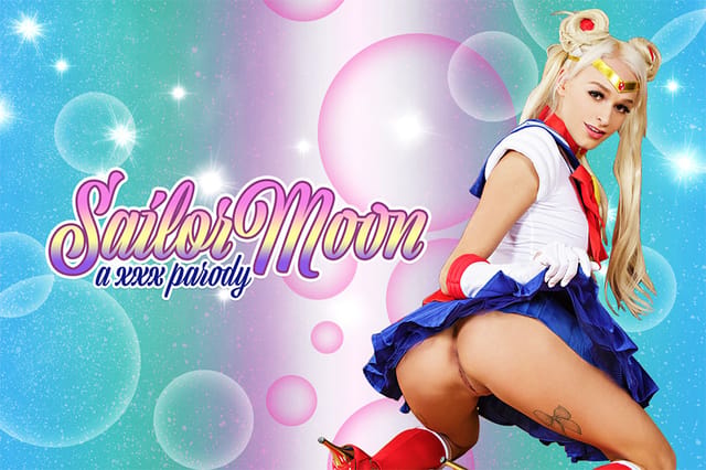 Emma Hix cosplaying Sailor Moon performs a POV blowjob in 4K VR with 60 FPS premium production quality