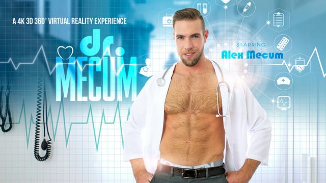 Alex Mecum performs a bear anal POV blowjob in a VR production featuring 60 fps premium quality and realistic passthrough visuals.