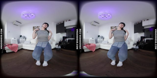 Big Boob Model Sofie Striptease Dildo Masturbation Until She Cums VRgoddess — photo 3