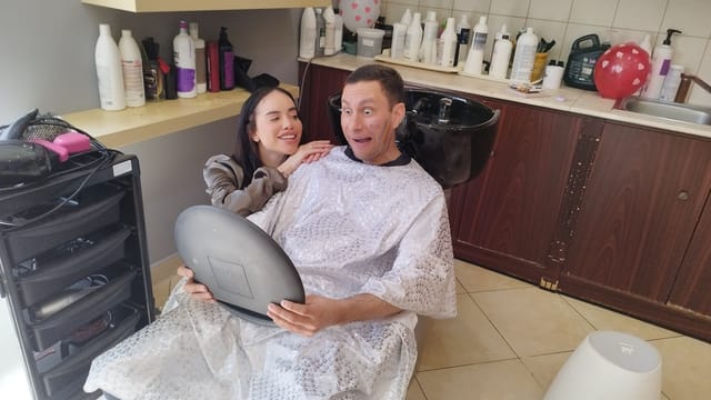 BUSTY LATINA MAKEUP ARTIST GIVES BIG DICK BRAD a MAKEOVER Immoral Family — photo 7