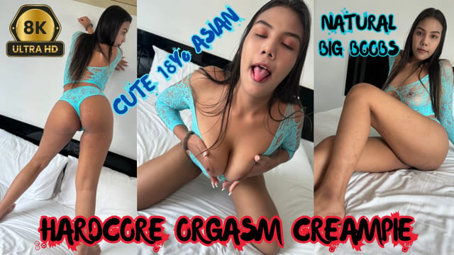 Brunette Natty Wong receives a hardcore blowjob and creampie in this 4K AsianSexVR POV video