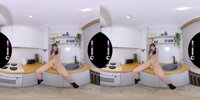 Margarita Young Teen Virtual 3D Strip in Kitchen FeelmeVR — photo 8